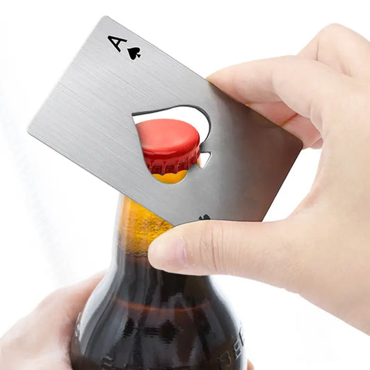 Flaskeåpner med kortdesign