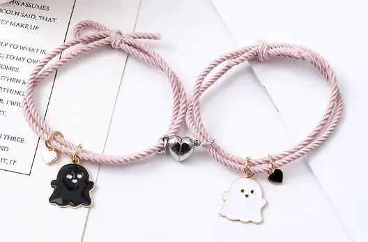 Spøkelses Emoji Pararmbånd
