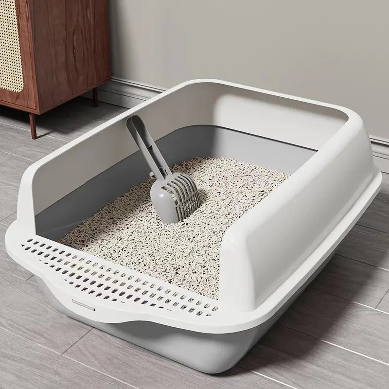 Stort kattetoalett med Spade