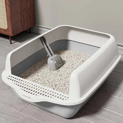 Stort kattetoalett med Spade