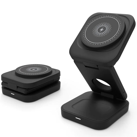 3-i-1 foldbar trådløs lader