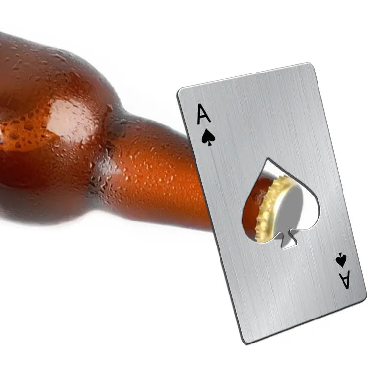 Flaskeåpner med kortdesign