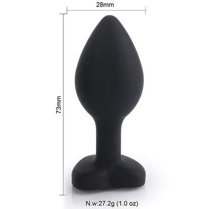 Buttplug i Silikon med hjerte