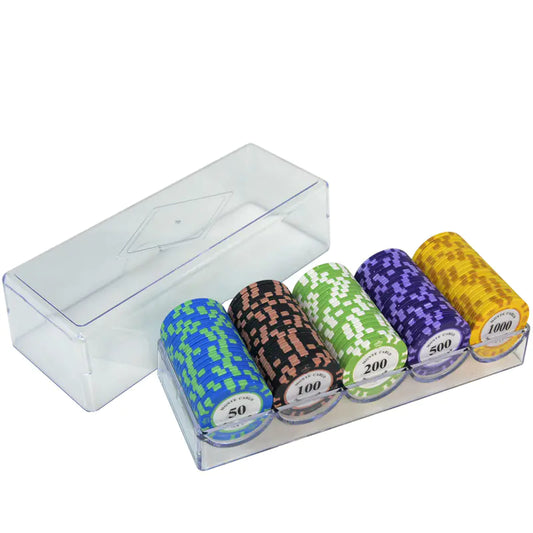 Texas Poker Casino Chips - 100 stk