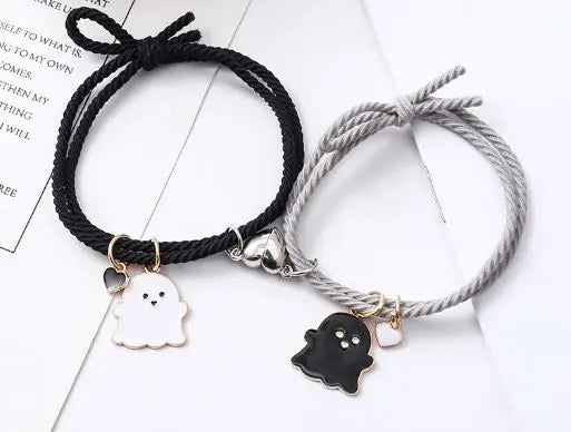 Spøkelses Emoji Pararmbånd