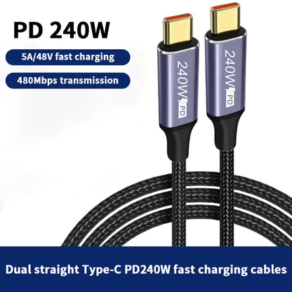 USB-C til USB-C Hurtigladekabel