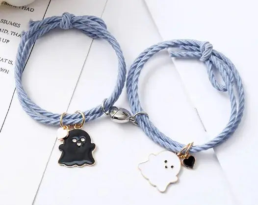 Spøkelses Emoji Pararmbånd