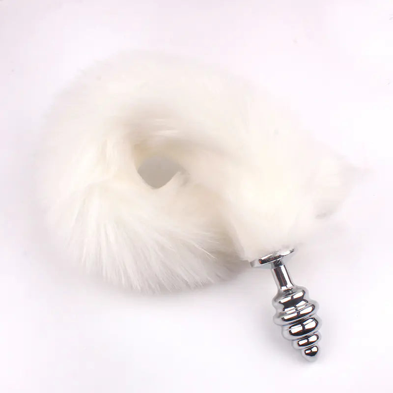 Spiralformet Buttplug med Hale