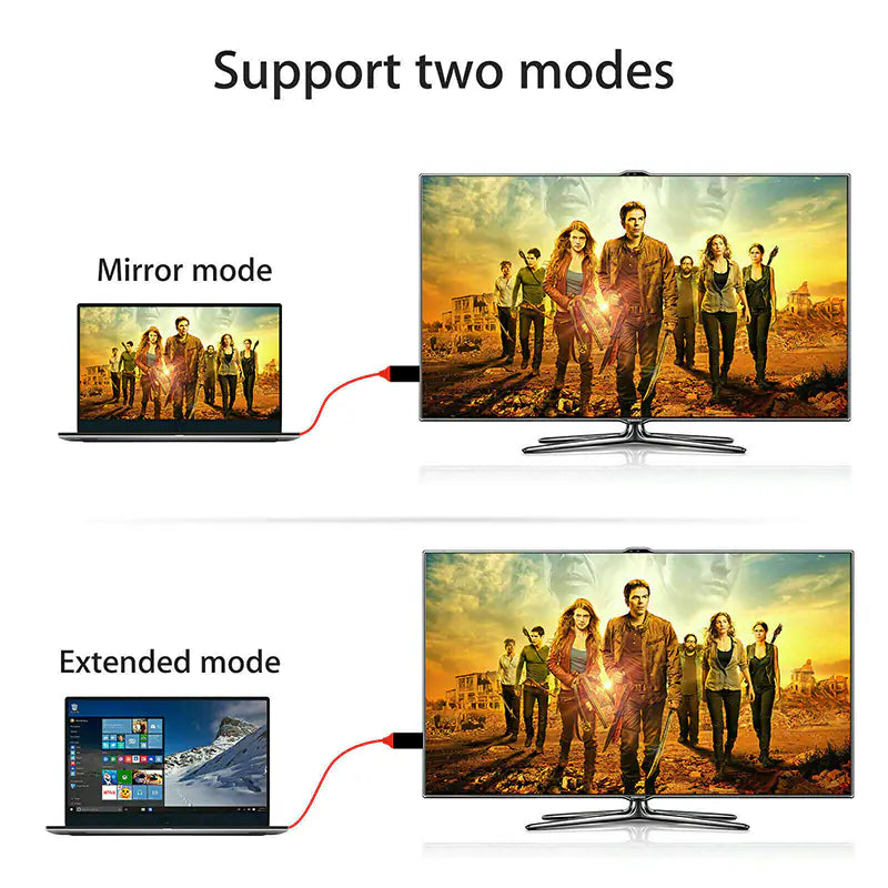 Type C til HDMI 4K adapterkabel