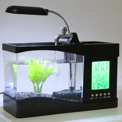 Mini Akvarium med Kalender og LED