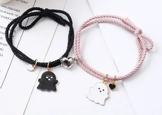 Spøkelses Emoji Pararmbånd