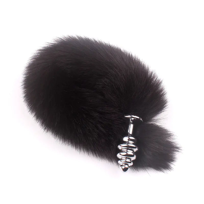 Spiralformet Buttplug med Hale