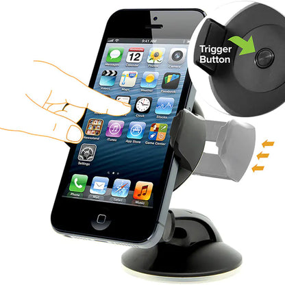 Mobilholder med sugekopp