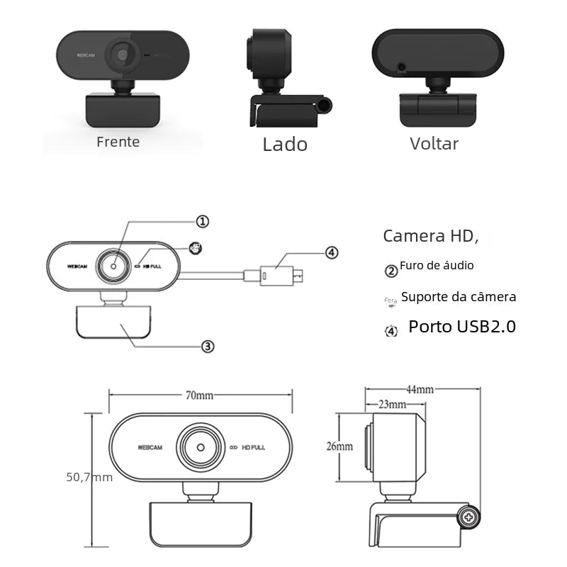2K HD USB Webkamera
