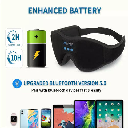 3D sovemaske med Bluetooth