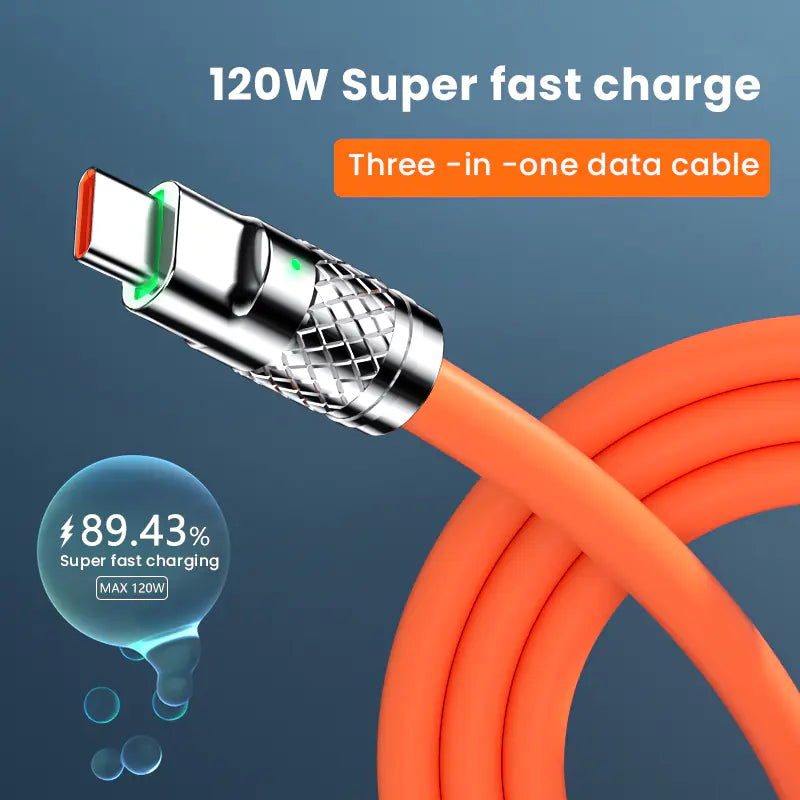 3-i-1 USB hurtiglader kabel