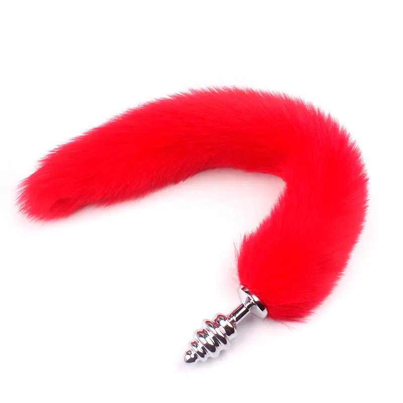 Spiralformet Buttplug med Hale