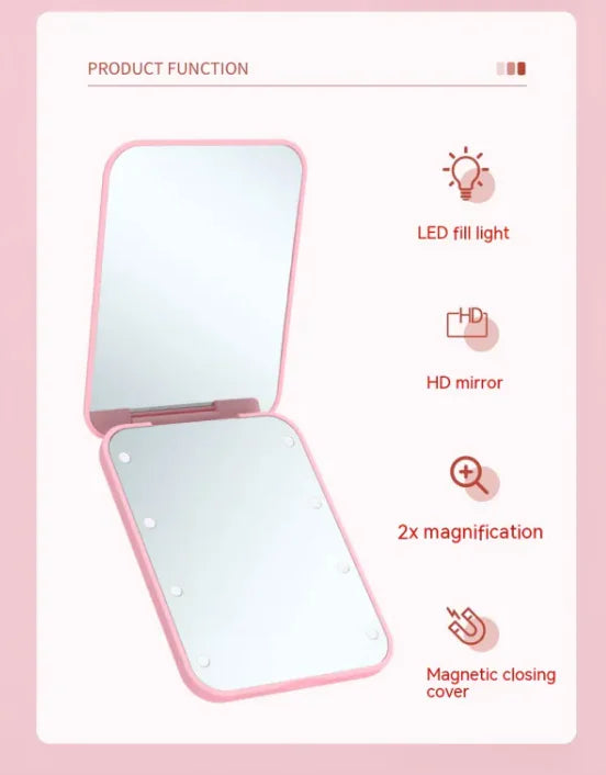 GlowFold LED Sminkespeil