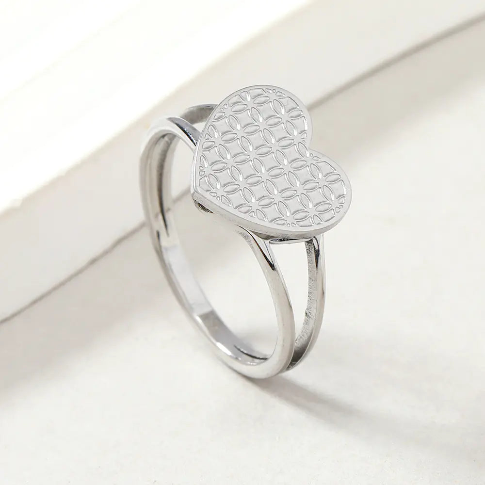 Hjerteformet ring