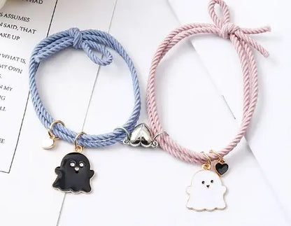 Spøkelses Emoji Pararmbånd