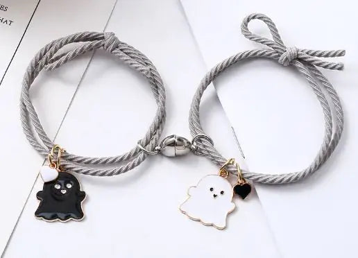 Spøkelses Emoji Pararmbånd