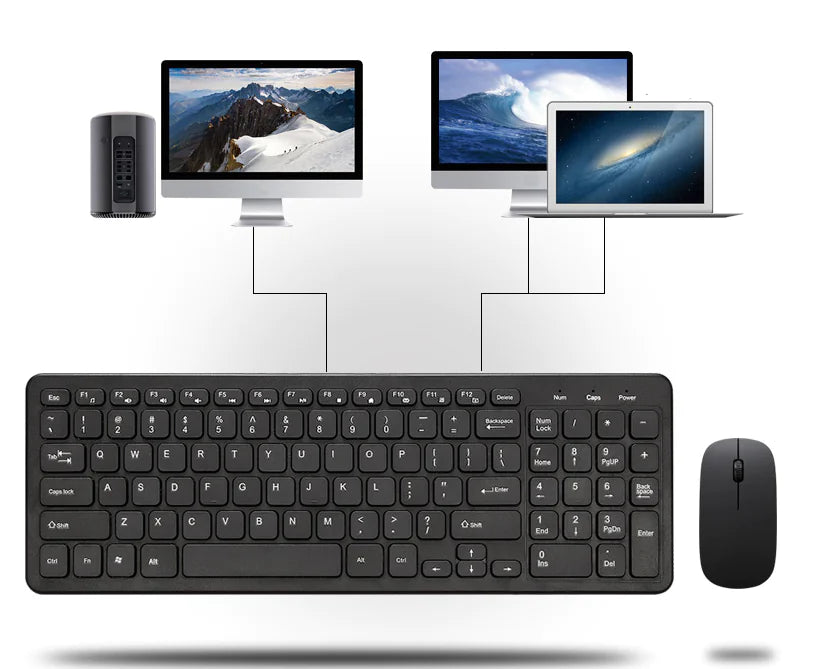 Trådløst tastatur og mus-sett