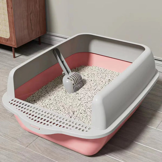 Stort kattetoalett med Spade