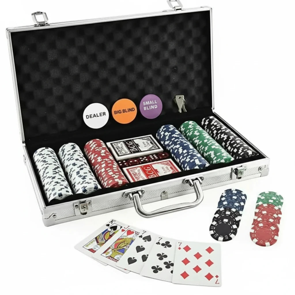 Pokersett i Aluminium