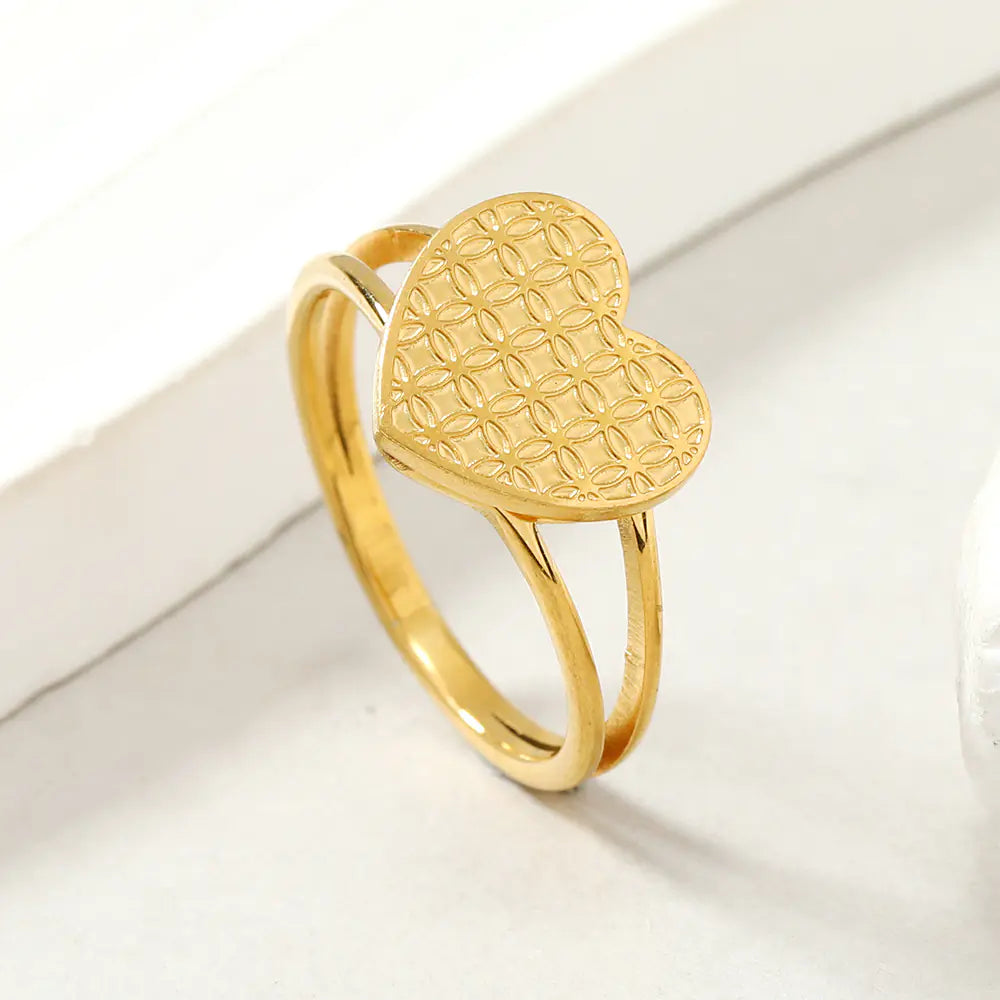 Hjerteformet ring