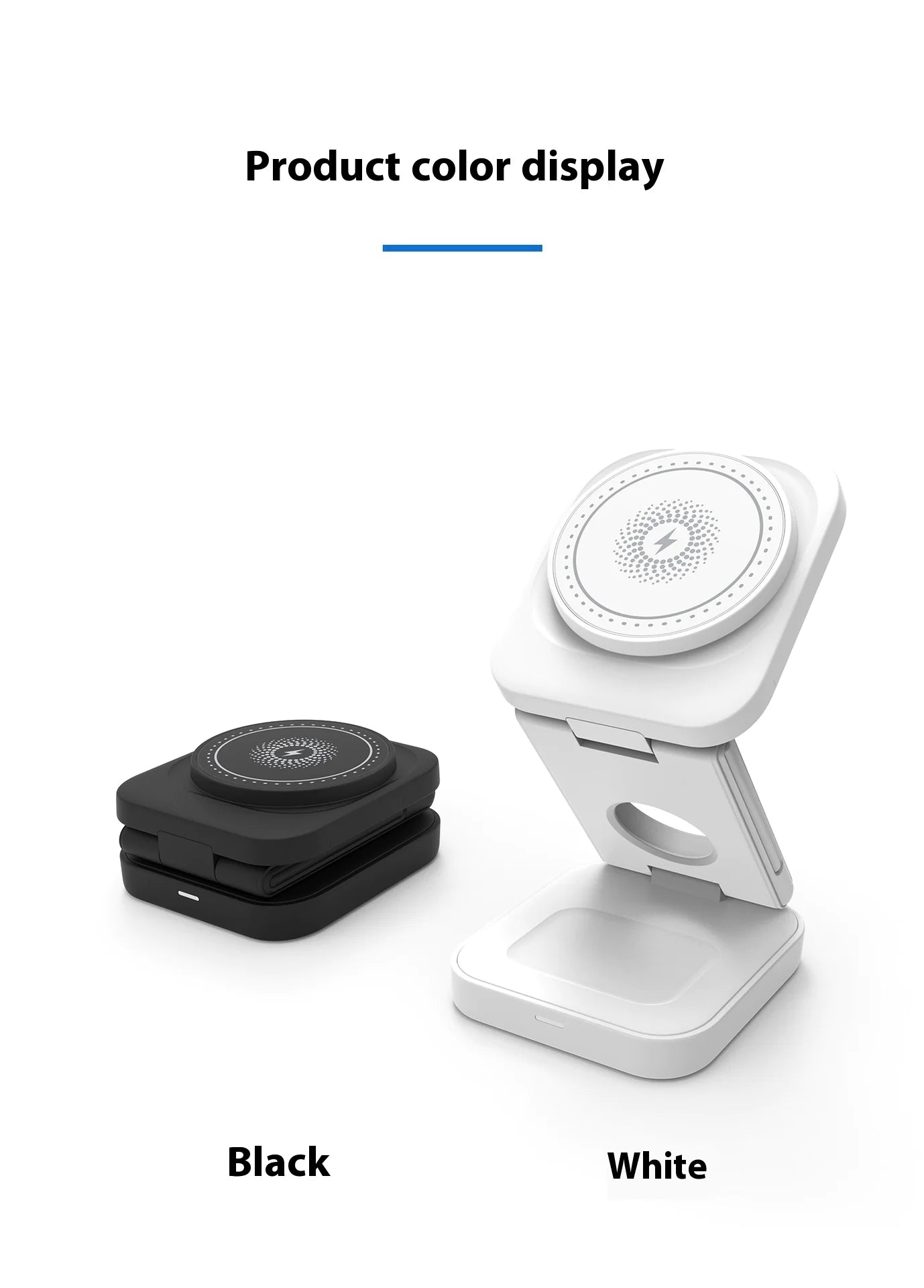 3-i-1 foldbar trådløs lader