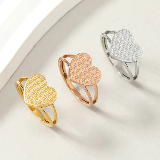 Hjerteformet ring